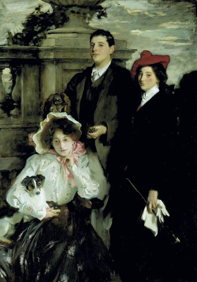 Hylda, Almina en Conway, kinderen van Asher Wertheimer - John Singer Sargent
