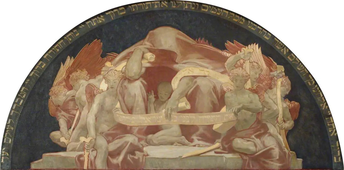 Reproduction du tableau « L'ère messianique : Israël et la Loi - John Singer Sargent » par Alpha Reproduction en peinture à l’huile