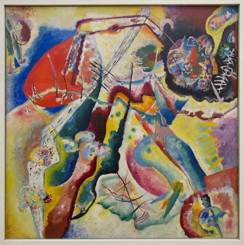 Schilderij met de rode vlek - Vassily Kandinsky