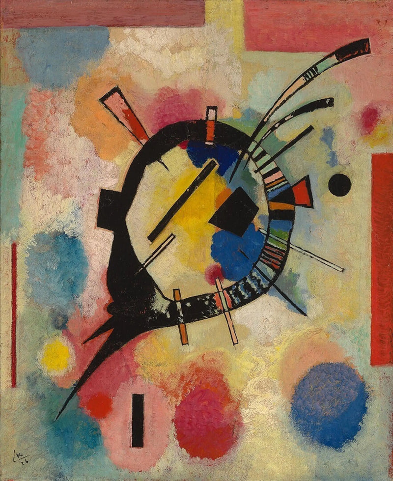 Geel centrum - Vassily Kandinsky