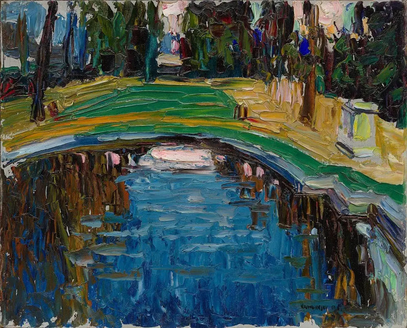 Vijver in het park - Vassily Kandinsky