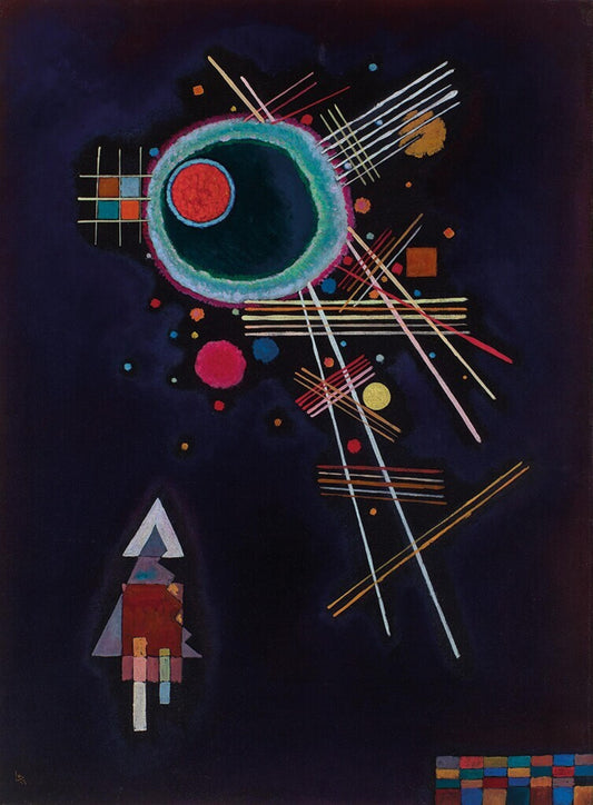 Reproduction du tableau « Rayons - Vassily Kandinsky » par Alpha Reproduction en peinture à l’huile