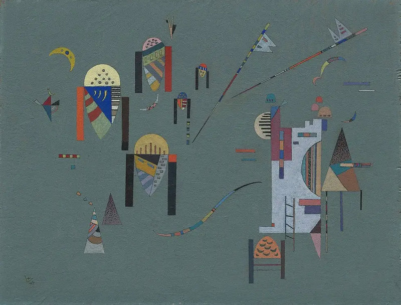 Verticale accenten - Vassily Kandinsky