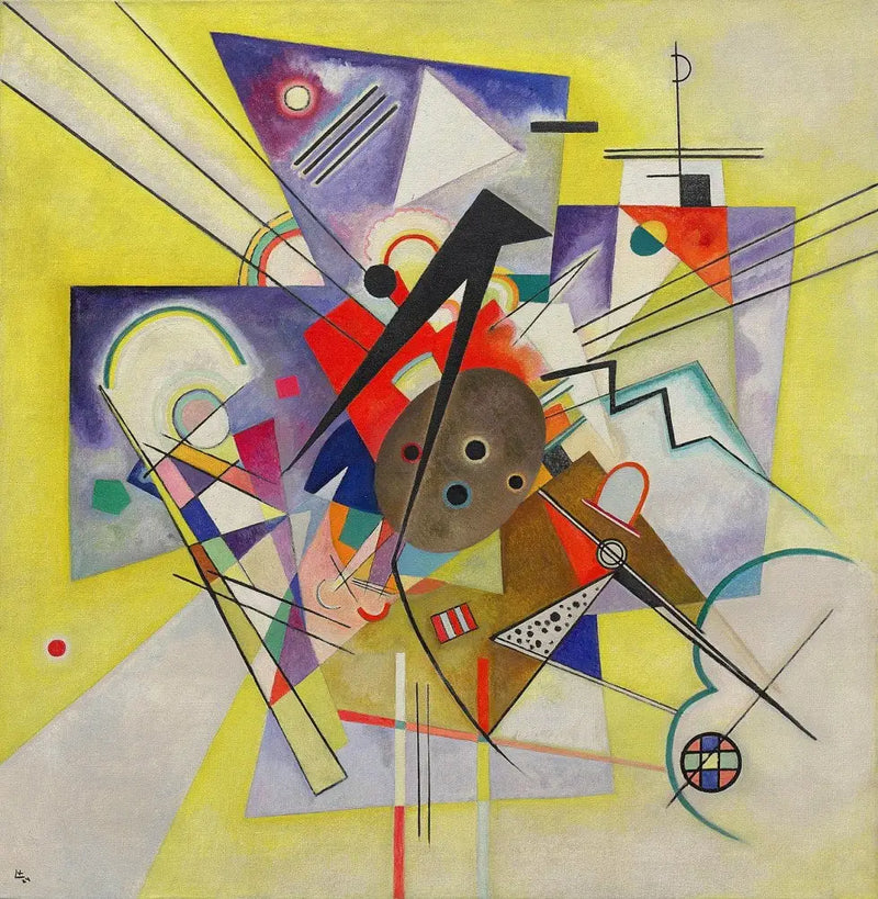 Gele begeleiding - Vassily Kandinsky