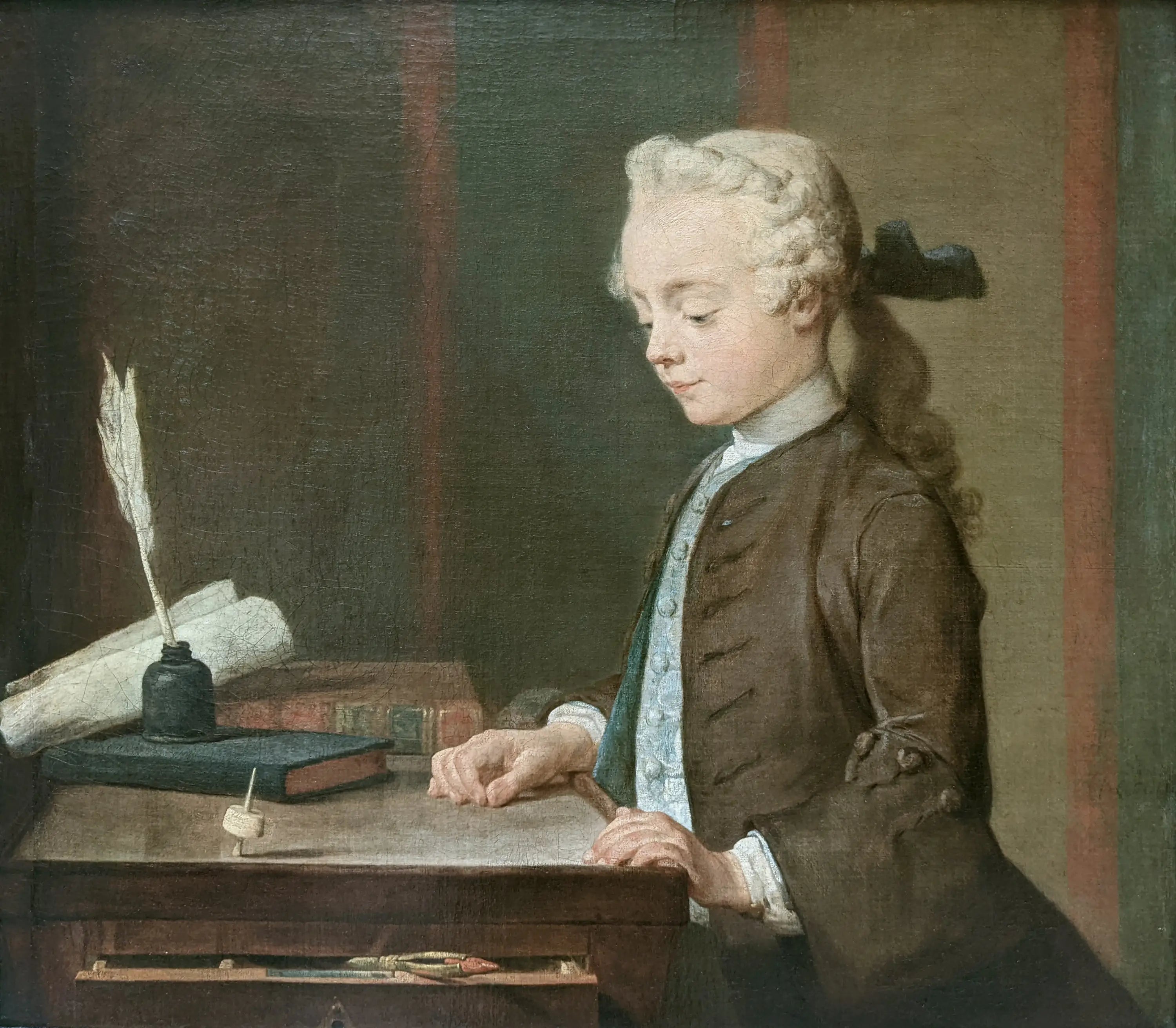 L’Enfant au toton - Jean Siméon Chardin - Alpha Reproduction