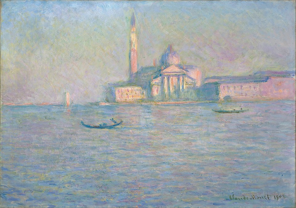 De kerk van San Giorgio Maggiore in Venetië - Claude Monet