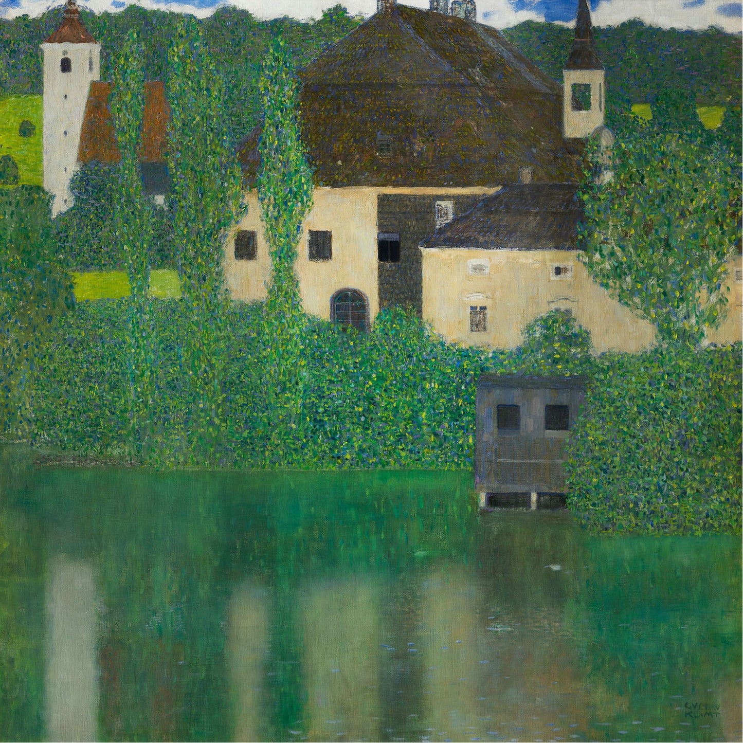 🏡🌿 De Gesloten Kamer aan de Attersee – Gustav Klimt (1902)