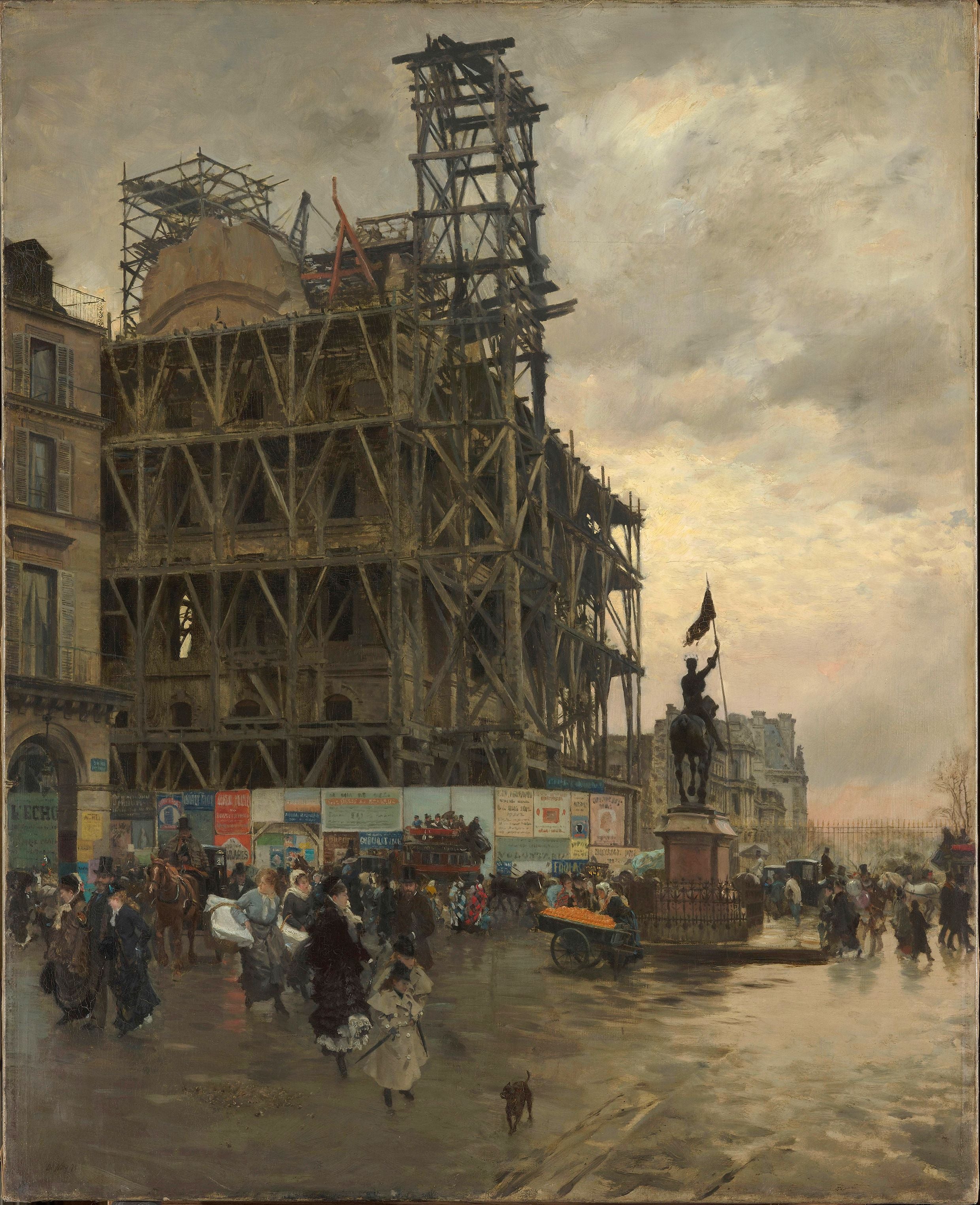 La Place des Pyramides - Giuseppe De Nittis - Alpha Reproduction