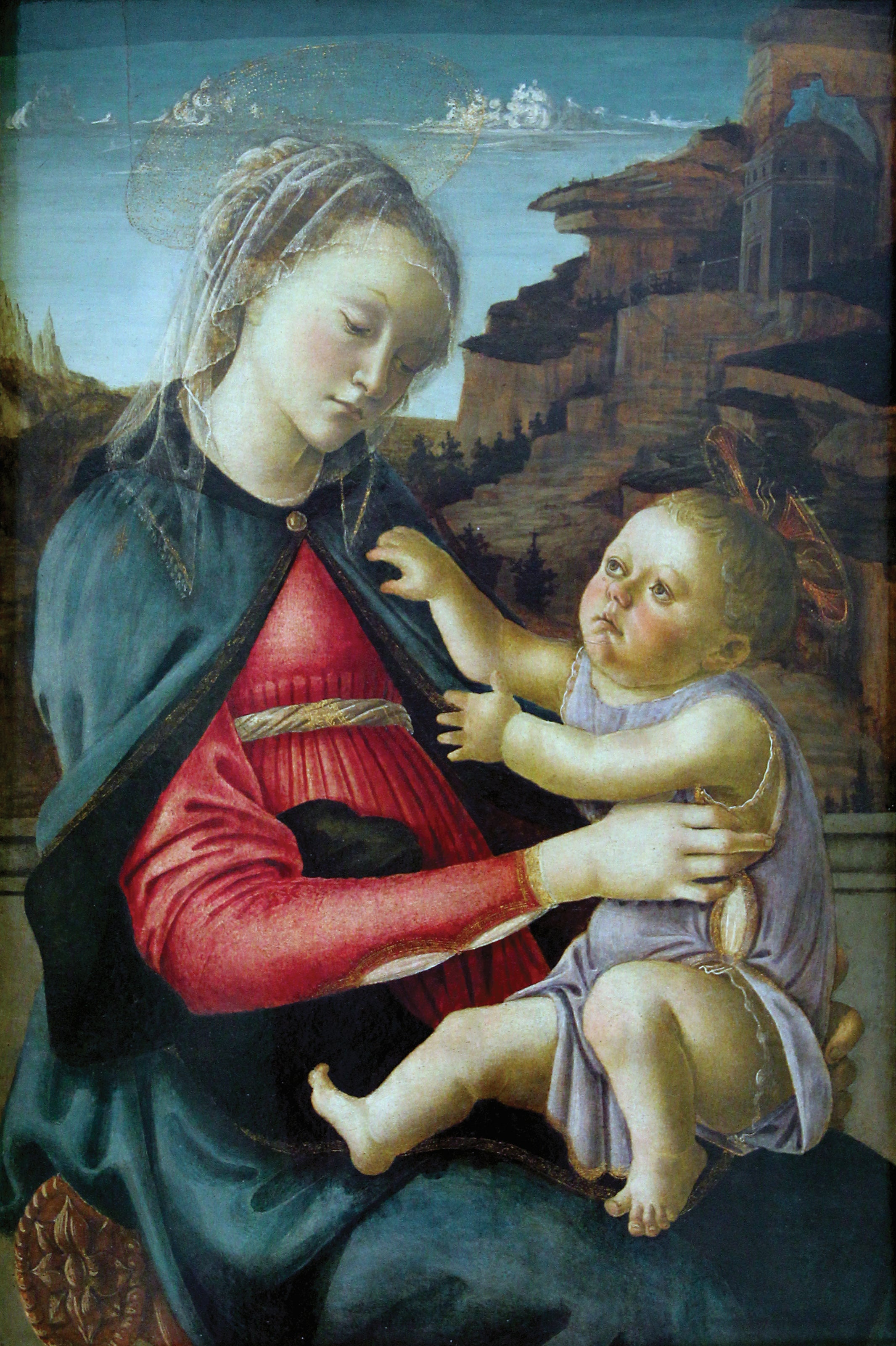 De Maagd en het Kind, ook wel de Madonna van Guidi van Faenza - Sandro Botticelli