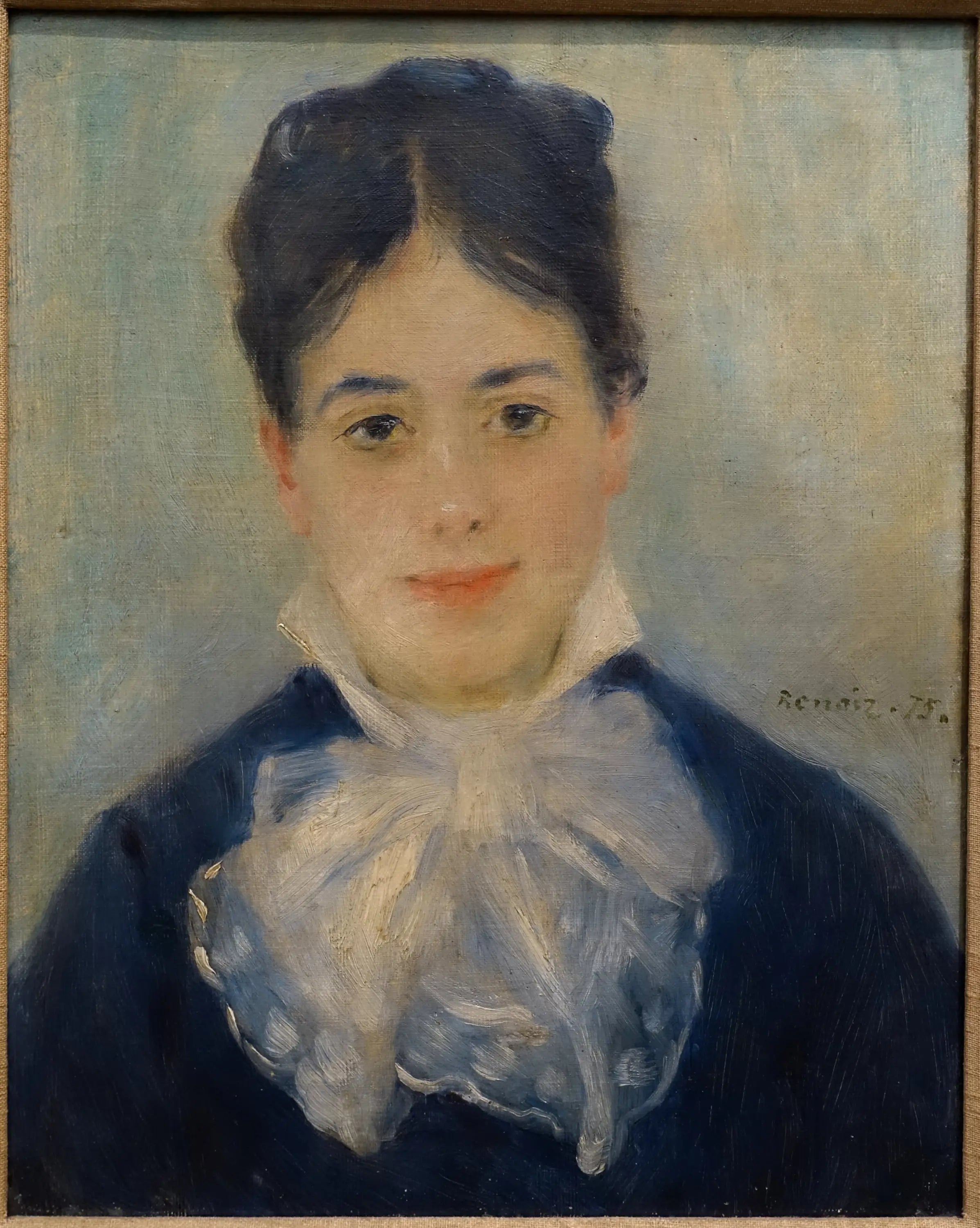 Reproduction du tableau « Portrait d'Alphonsine Fournaise - Pierre-Auguste Renoir » par Alpha Reproduction en peinture à l’huile