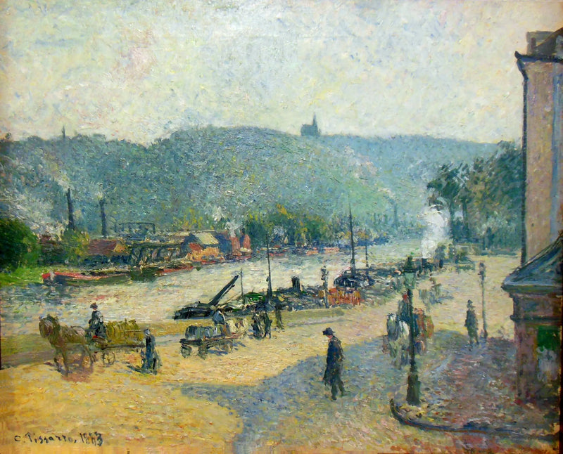 Kades van Rouen - Camille Pissarro