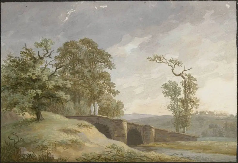 Landschap met brug - Caspar David Friedrich