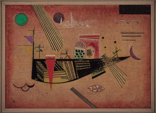 Reproduction du tableau « Lunatique - Vassily Kandinsky » par Alpha Reproduction en peinture à l’huile