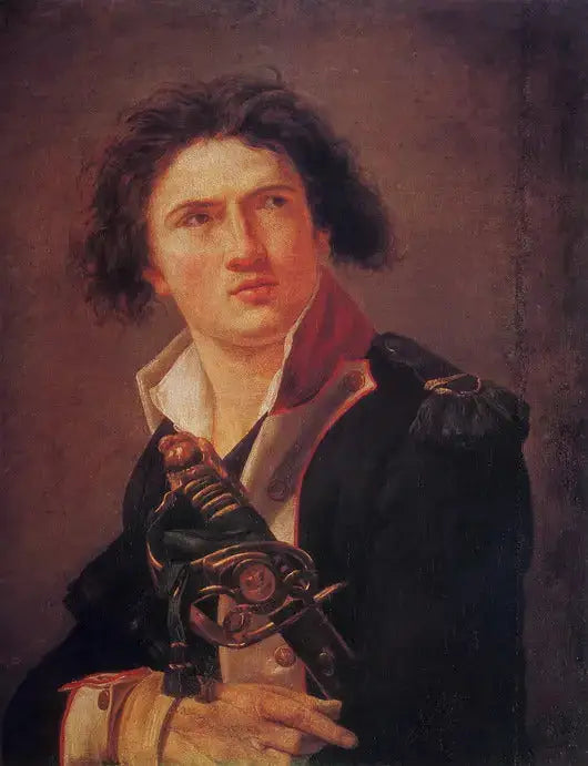 Portret van Lazare Hoche - Jacques-Louis David