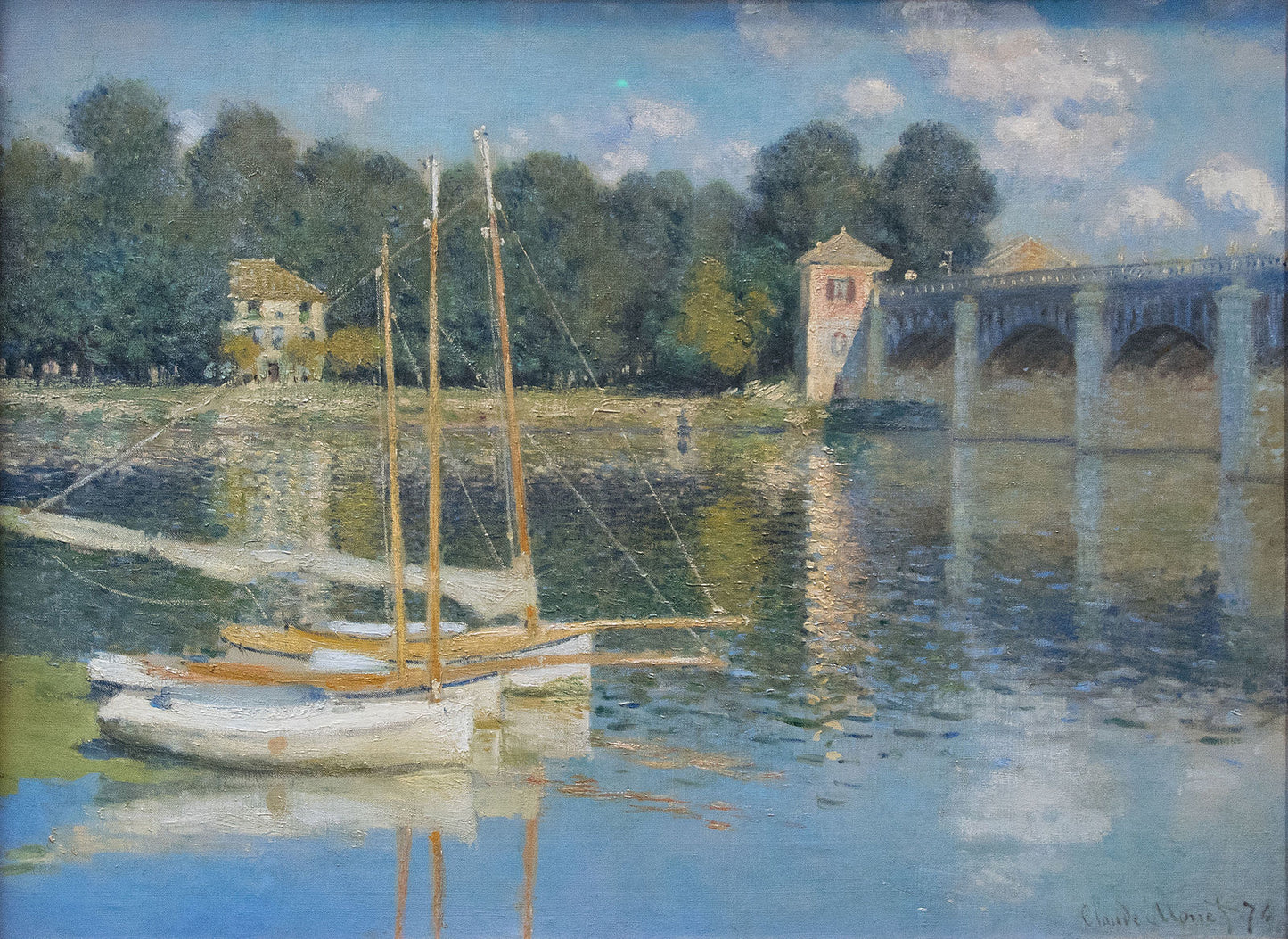 🎨 De Pont d’Argenteuil – Claude Monet, 1874