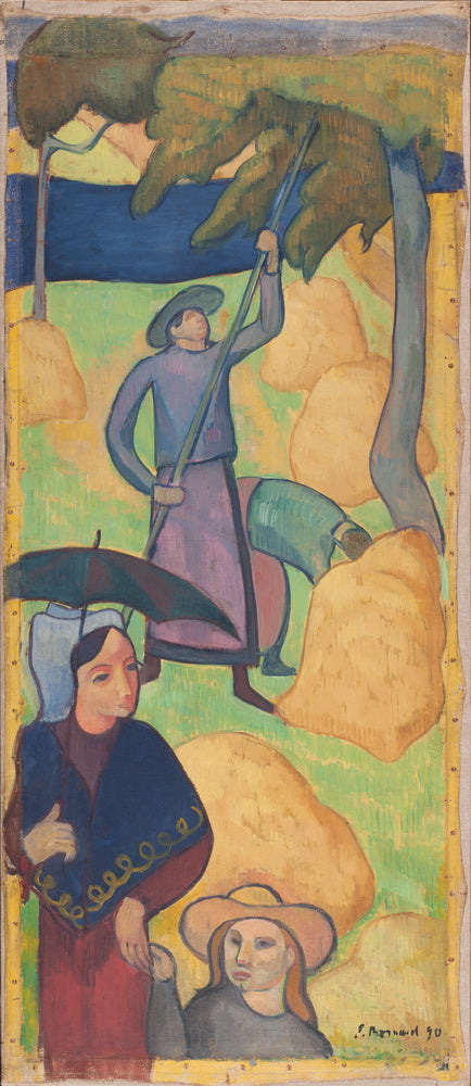 Le Gaulage des pommes - Émile Bernard - Alpha Reproduction