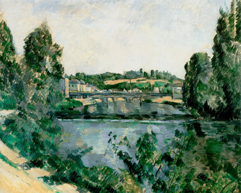 De Brug en de Overloop bij Pontoise - Paul Cézanne