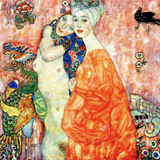 💖✨ De Vriendinnen – Gustav Klimt (rond 1916–1917)