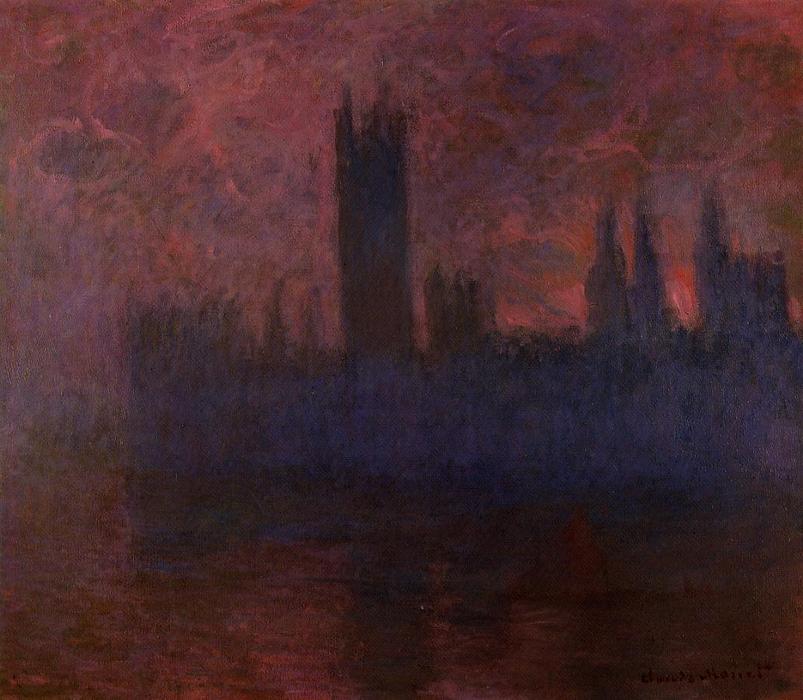 De Parlementskamers, Symfonie in Roze - Claude Monet