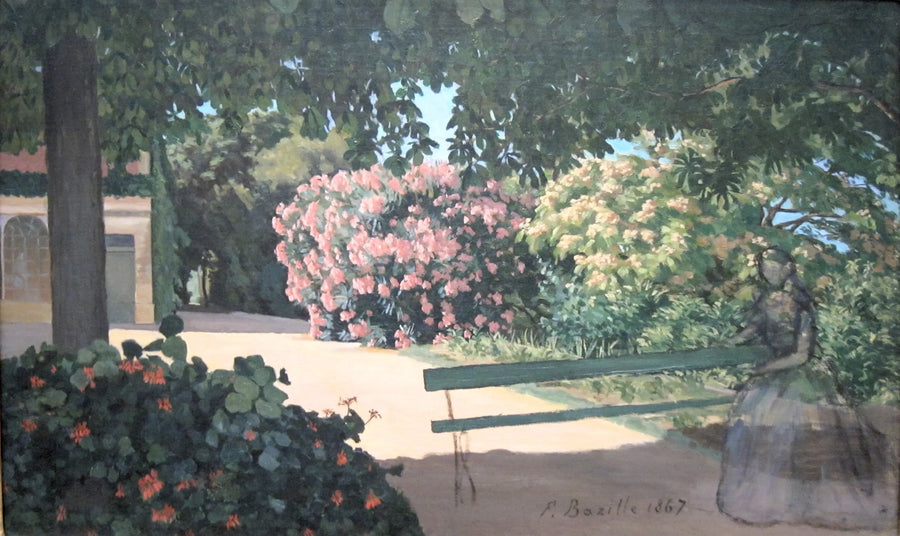 Het Terras in Méric - Frédéric Bazille