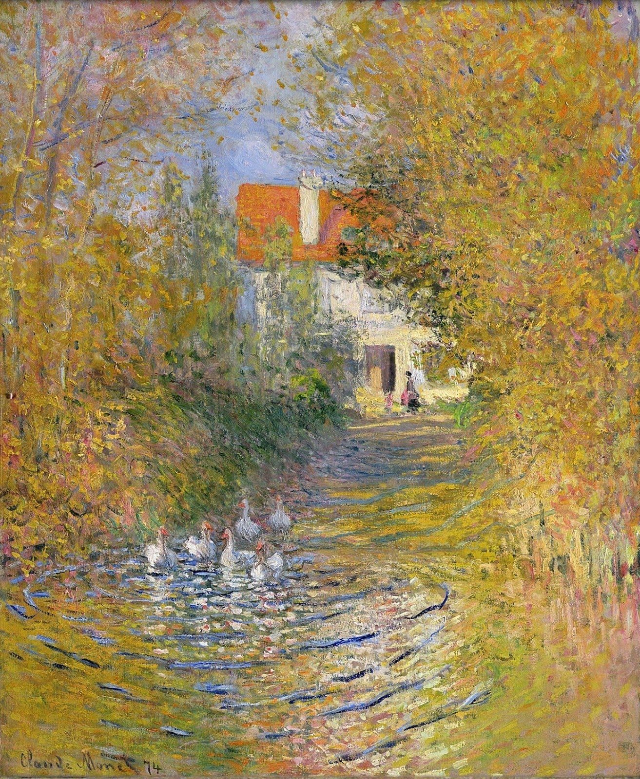 De ganzen - Claude Monet