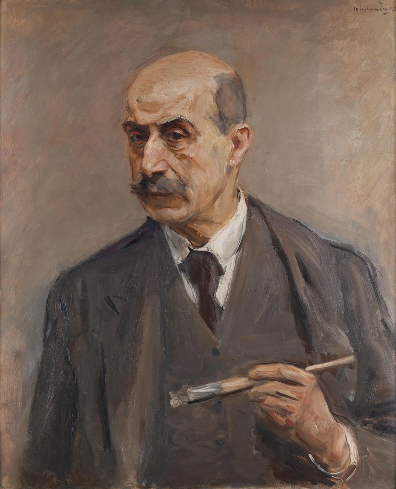 Zelfportret met penseel - Max Liebermann