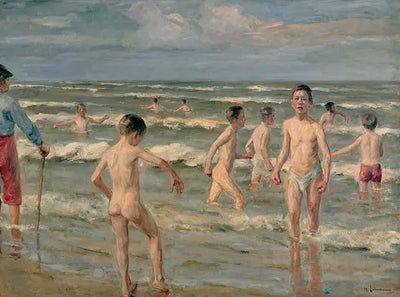 Garçons baignant - Max Liebermann - Alpha Reproduction