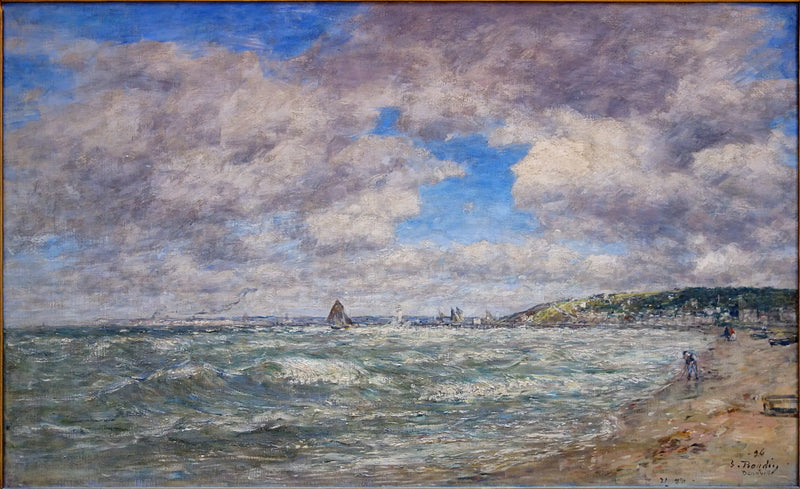 De Kust van Deauville - Eugène Boudin