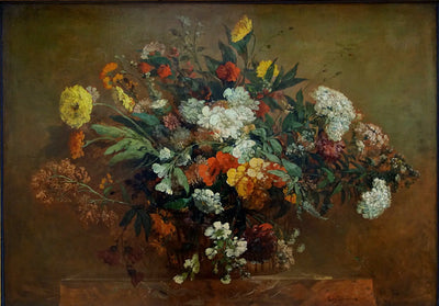 Reproduction du tableau « Bouquet champêtre - Eugène Delacroix » par Alpha Reproduction en peinture à l’huile