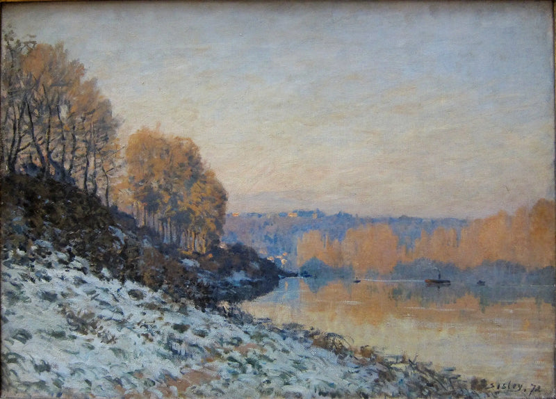 Port-Marly, witte gelée - Alfred Sisley