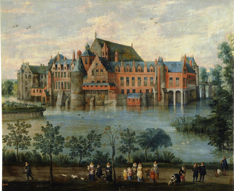 Le château de Tervuren avec les archiducs Albert et Isabelle - Jan Brueghel le Jeune
