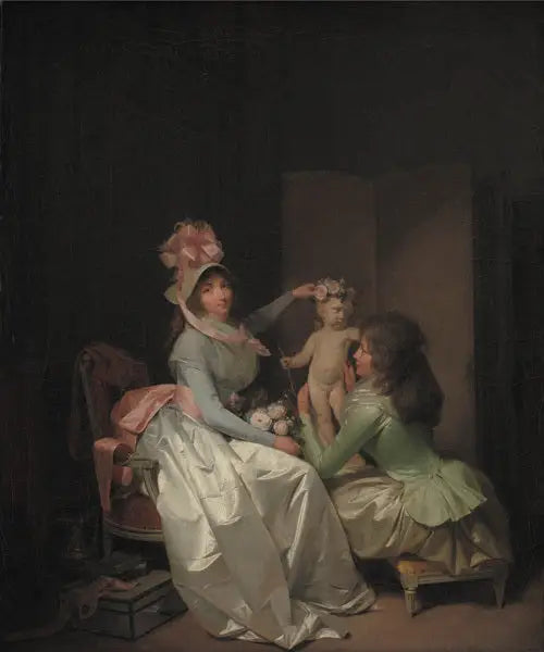 Garnissant la statuette de Cupidon - Louis-Léopold Boilly - Alpha Reproduction