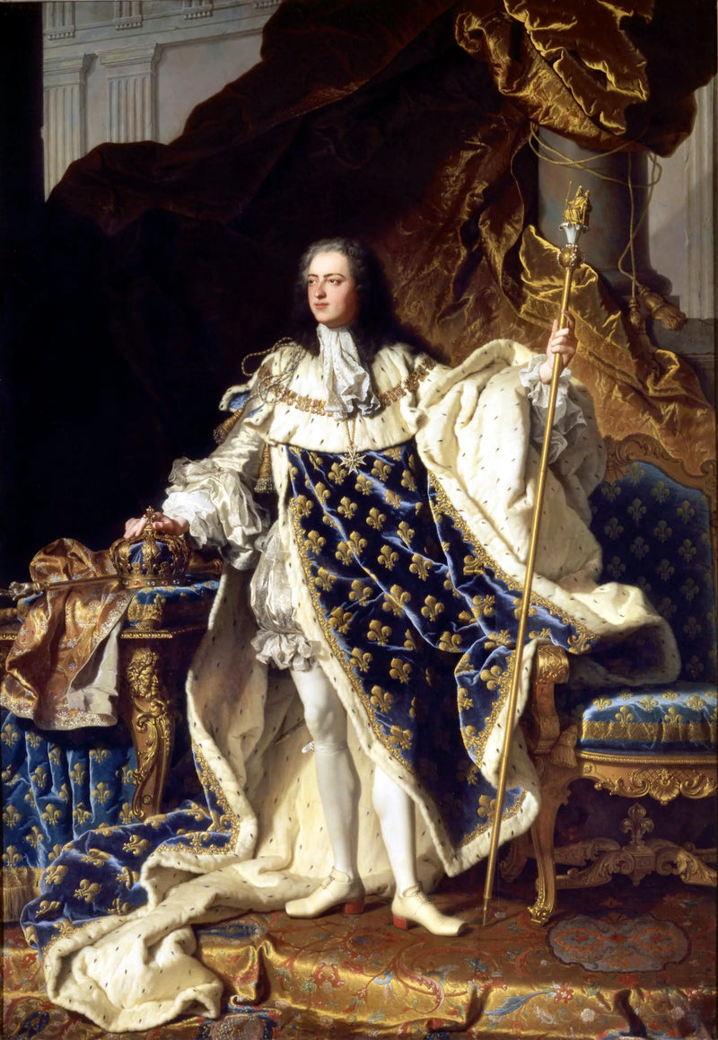 Lodewijk XV, koning van Frankrijk - Hyacinthe Rigaud