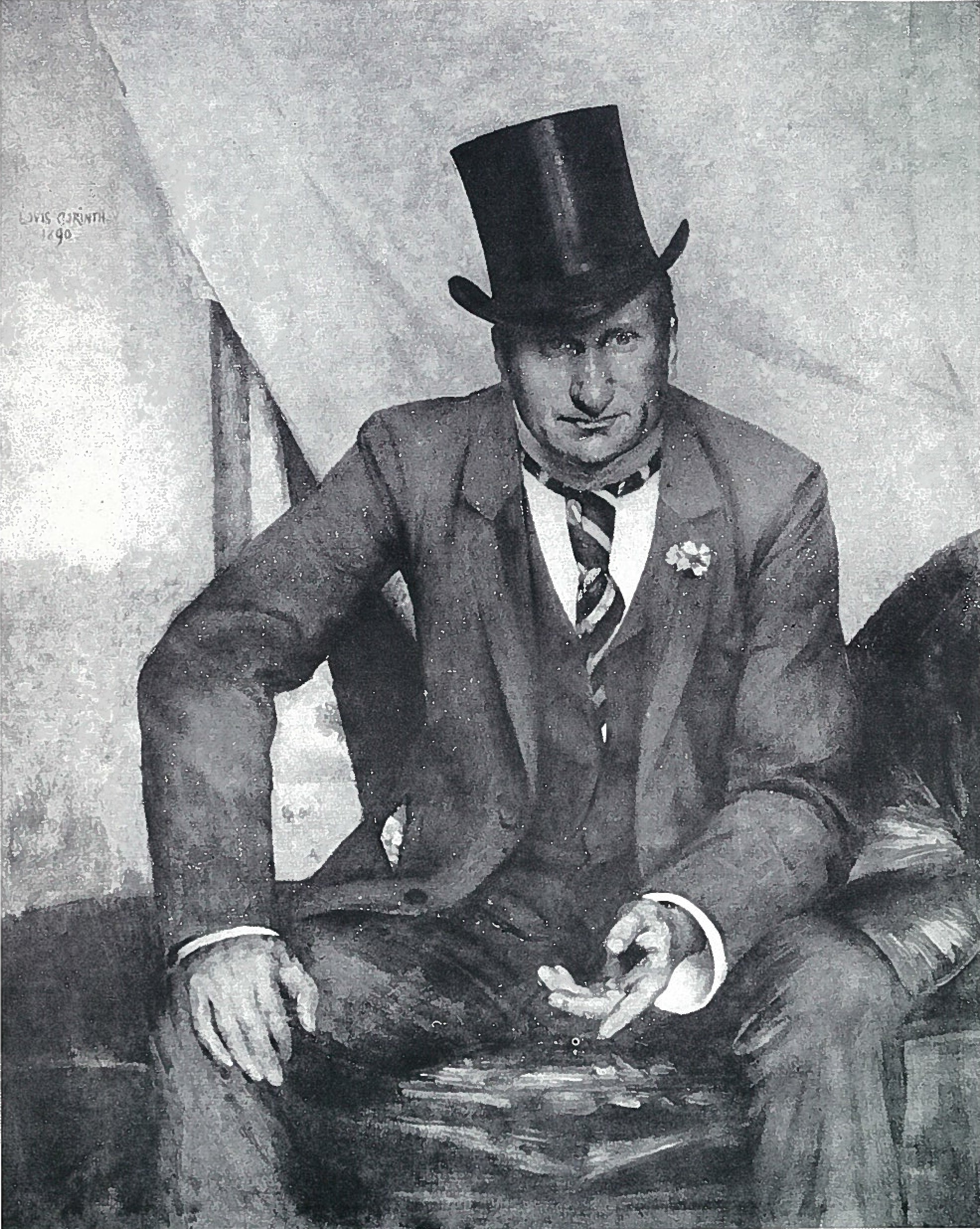 Portrait de l'acteur Hugo Rogall - Lovis Corinth