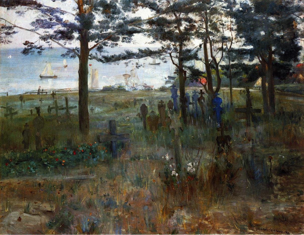 Cimetière de pêcheurs à Nida, sur l'isthme de Courlande - Lovis Corinth