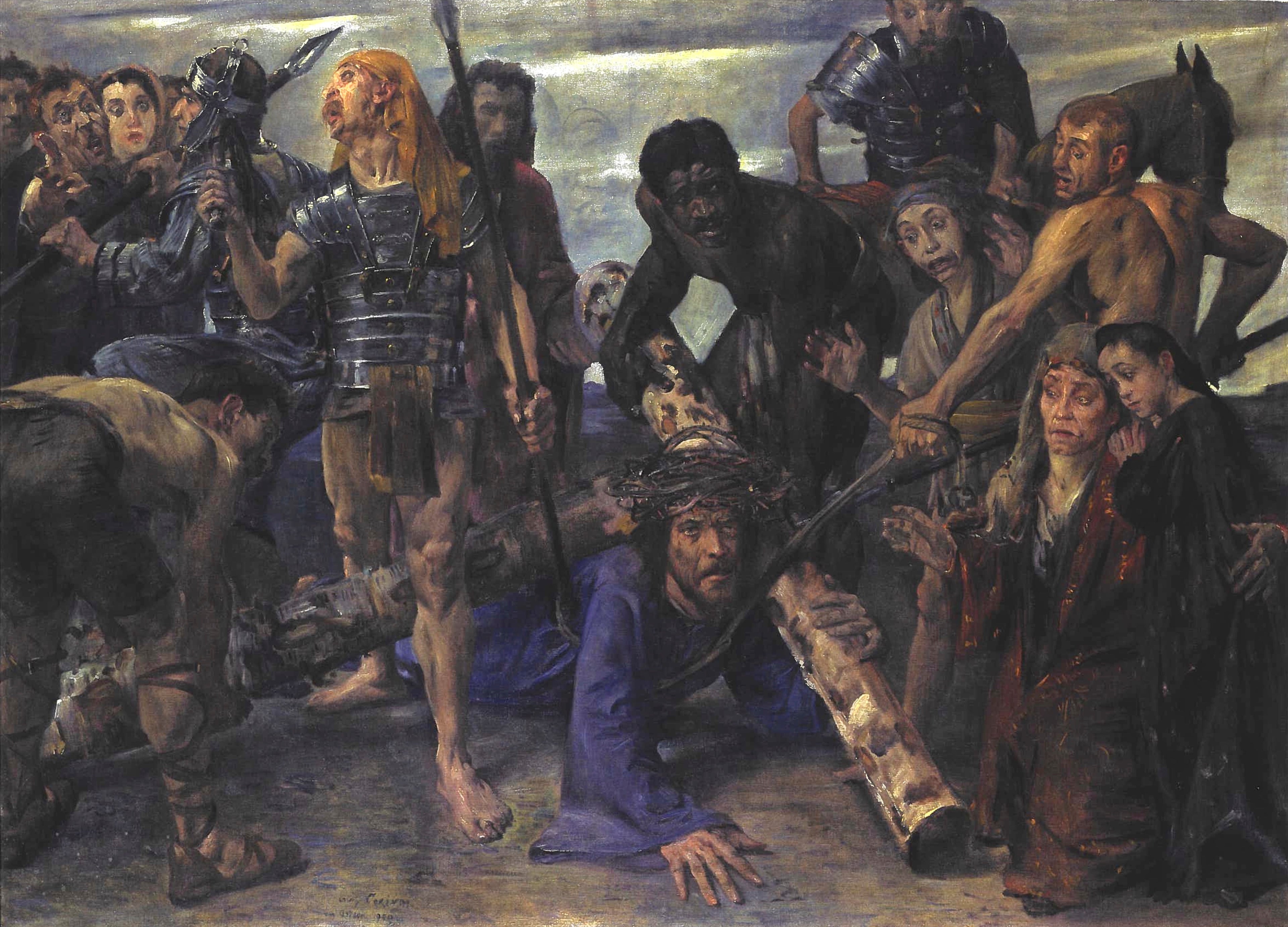 Le port de la croix - Lovis Corinth