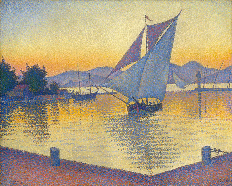 Saint-Tropez, de haven bij zonsondergang, Opus 236 - Paul Signac