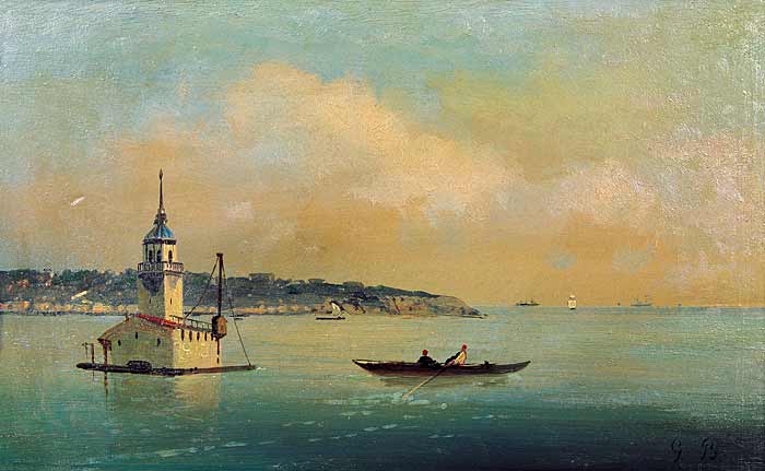 La Tour de Léandre — Mıgırdiç Civanyan, vers 1890, huile sur toile