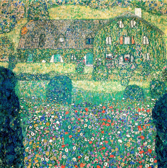 🏡🌼 Landhuis aan de Attersee – Gustav Klimt (rond 1914–1915)