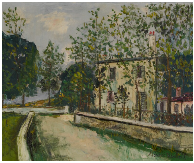 Maisons blanches, Suresnes (Hauts-de-Seine) (1942) - Maurice Utrillo
