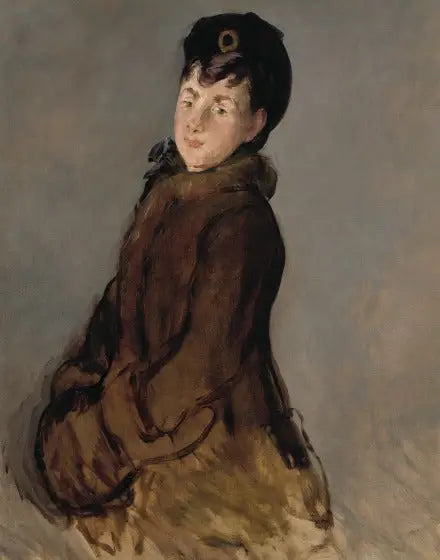 Portret van Isabelle Lemonnier met een mouw - Édouard Manet