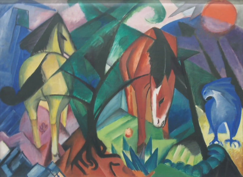 Paarden en adelaar - Franz Marc