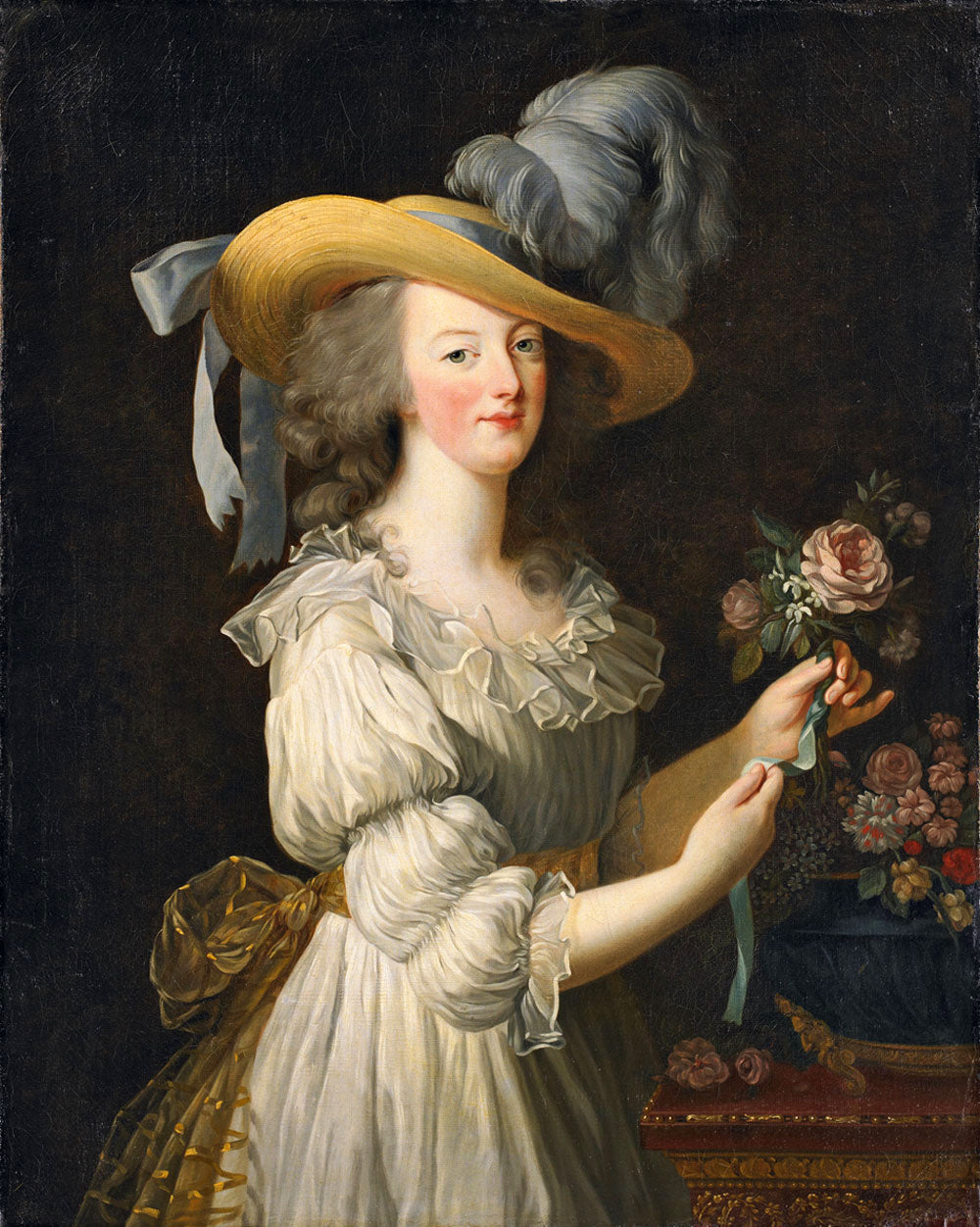 Marie-Antoinette met een roos – Élisabeth Louise Vigée Le Brun (1783)