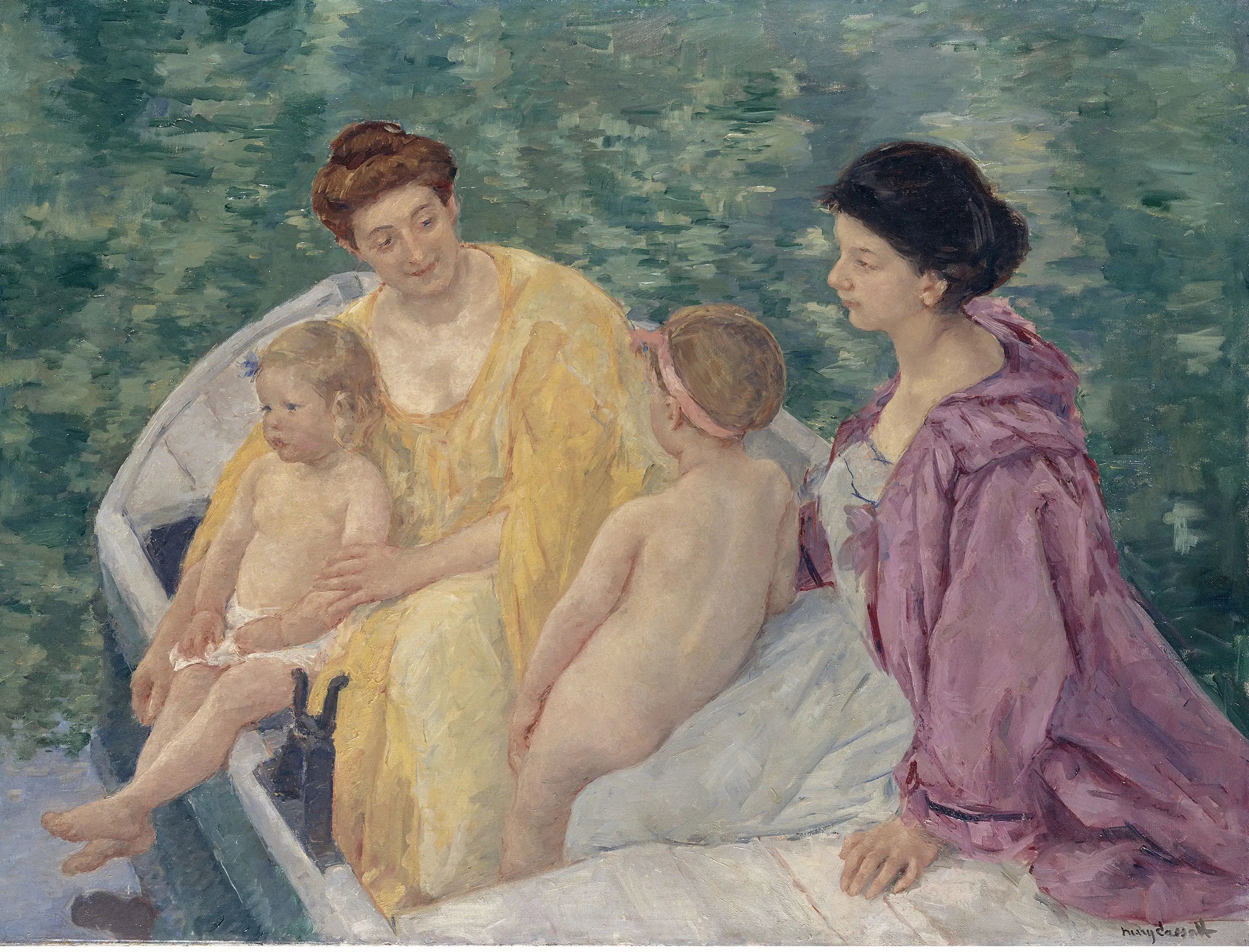 Reproduction du tableau « Le bain - Mary Cassatt » par Alpha Reproduction en peinture à l’huile