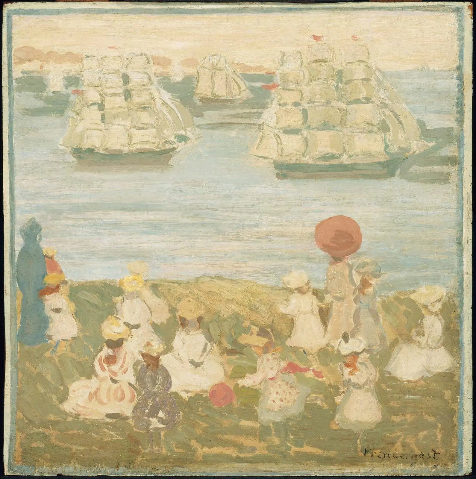 Les jolis navires - Maurice Prendergast - Alpha Reproduction