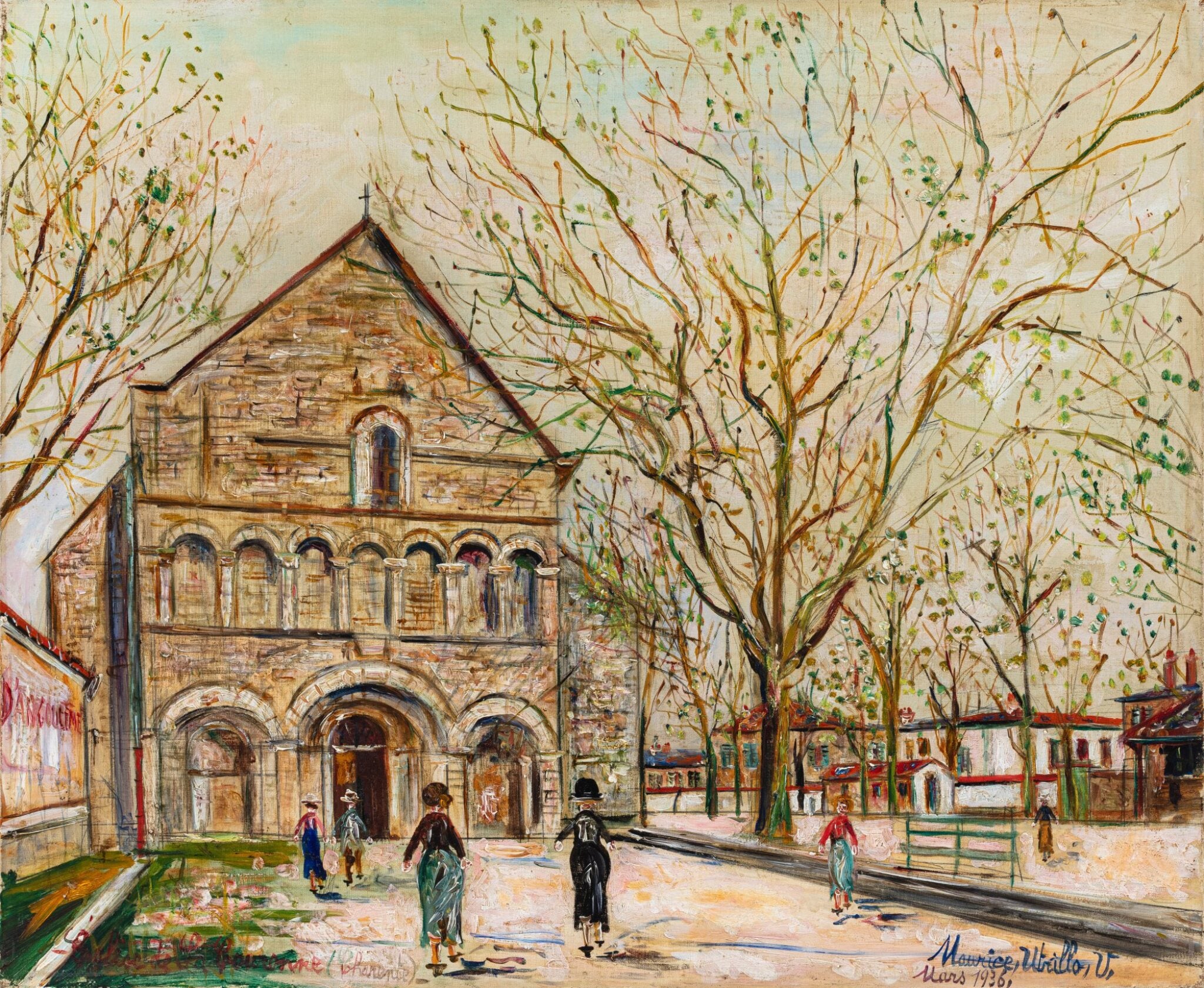 Église de la Couronne, Charente - Maurice Utrillo