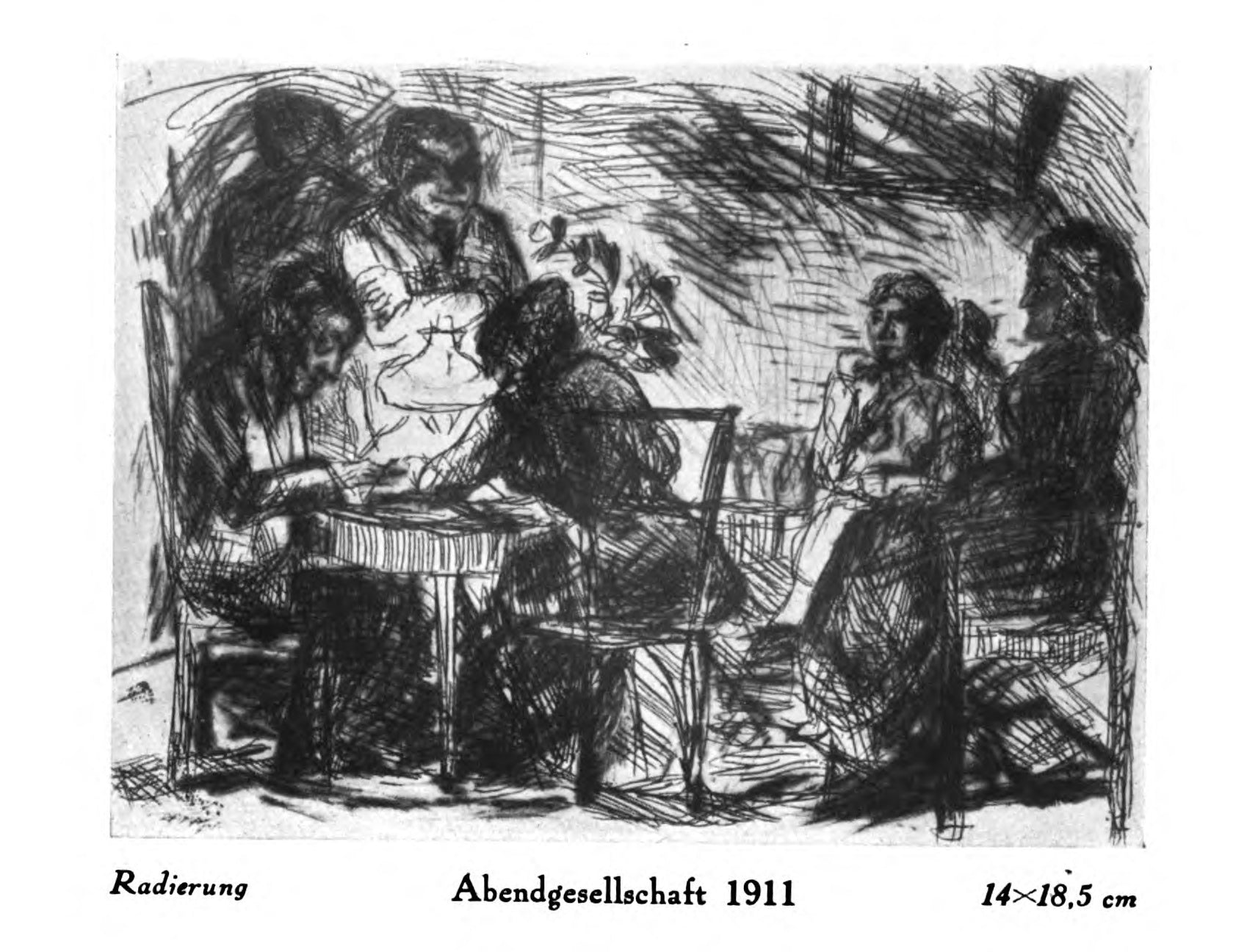Abendgesellschaft, 1911 - Max Beckmann