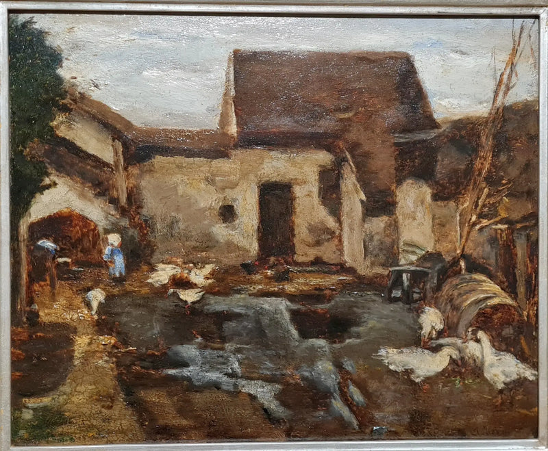 Boerderij in Barbizon - Max Liebermann