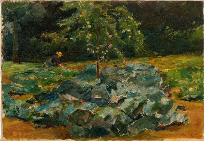 Koolveld in de tuin van Wannsee - Max Liebermann