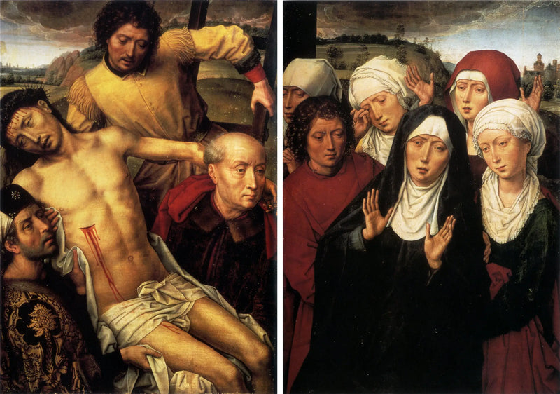 Diptychon met deposition - Hans Memling